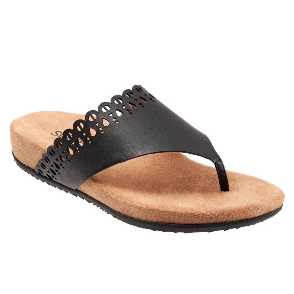 NEW SOFTWALK women's bethany casual sandal in black
